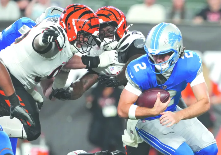 Lions hold back top starters, lose exhibition at Cincy